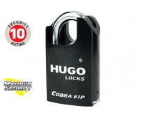 HUGO COBRA 61P Μασίφ ατσάλινο λουκέτο με προστατευτικό στο λαιμό και κύλινδρο ασφαλείας GR5S 